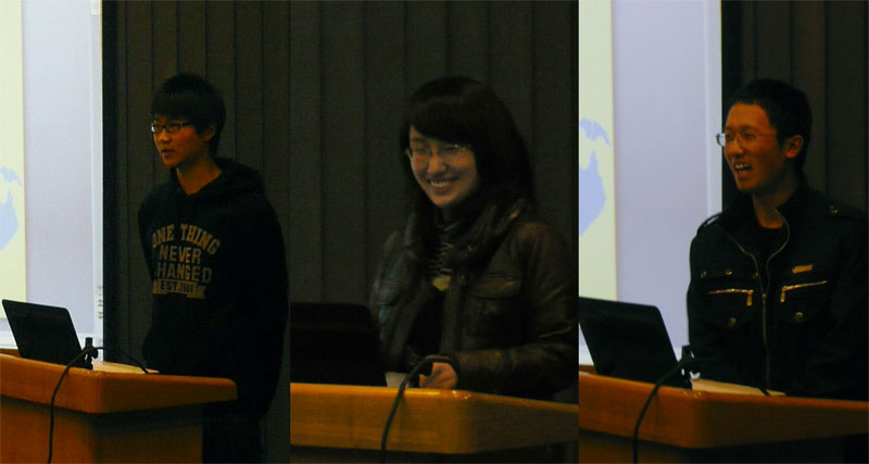 同学们热情的演讲